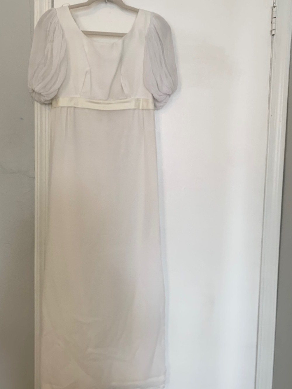 Regency style vintage wedding dress